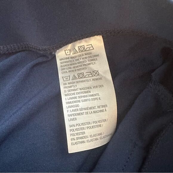 Attitudes By Renee Semi-Fitted Ankle Length Pull On Pants Navy Womens Petite 1XP - Picture 5 of 8